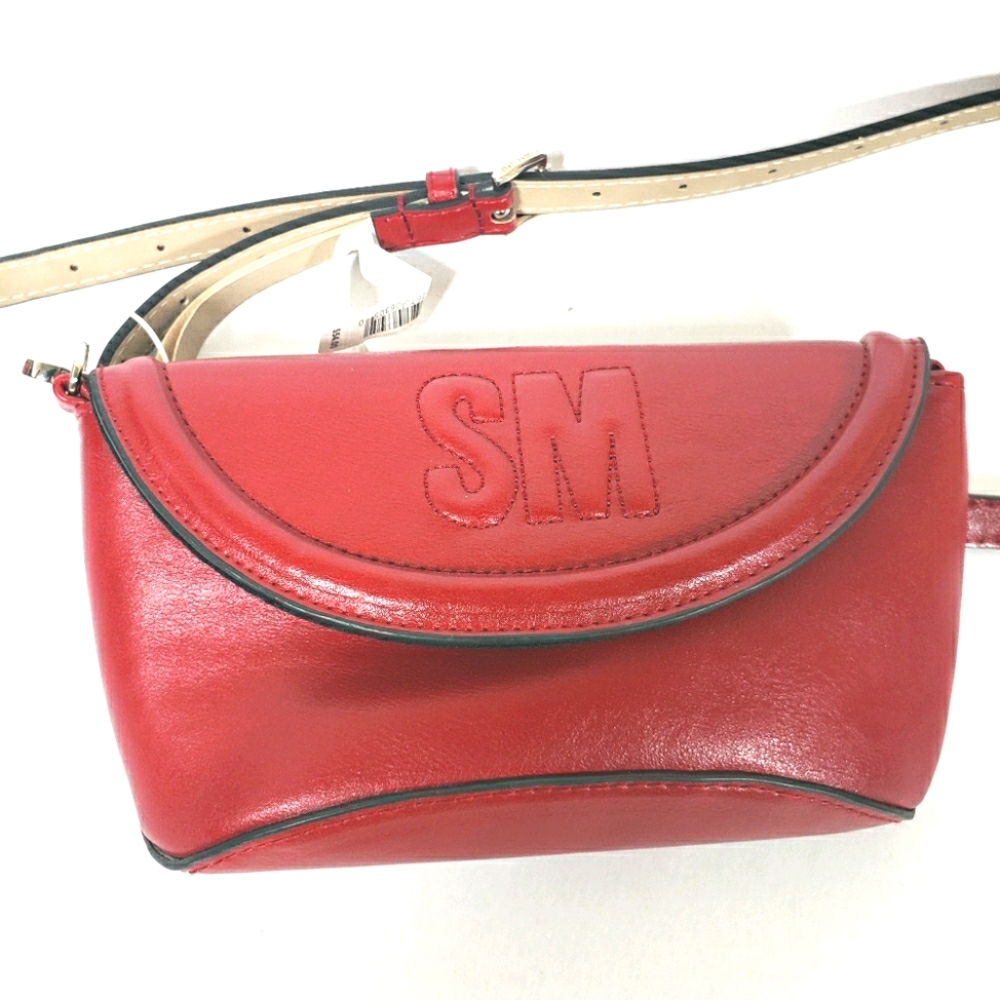 Steve Madden Red Fanny Pack Bum Belt Bag Wristlet